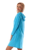 Dámsky župan Bari s kapucňou 3864 blue atoll - Vestis