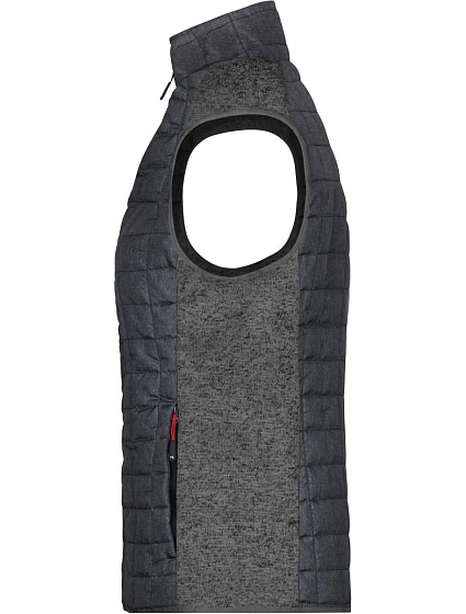 JN Dámská pletená hybridní vesta 02.0 grey melange/anthracite melange model 22489224 - Daiber JN Dámská pletená hybridní vesta 02.0 grey melange/anthracite melange model 22489224 - Daiber