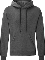 Fruit of the Loom Classic Hooded Sweat Mikina s kapucňou 16.2208 tmavošedá melírovaná