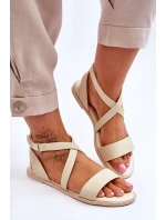 Kožené kotníkové sandály Big Star model 21618066 Béžová - Big Star Shoes