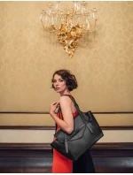 Dámska kabelka z kolekcie LAB Vuch Eliora - Noir