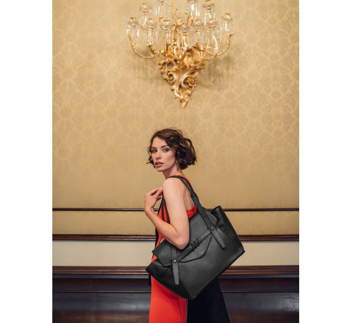 Dámska kabelka z kolekcie LAB Vuch Eliora - Noir
