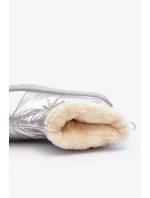 Dámské sněhule na masivní platformě model 21819220 Stříbrná - SEASTAR Dámské sněhule na masivní platformě model 21819220 Stříbrná - SEASTAR