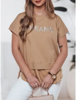 Dámské tričko camel Dstreet model 21976314 - FashionStreet Dámské tričko camel Dstreet model 21976314 - FashionStreet