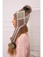 Dámská klapka na uši Eunika model 18751837 - K-Fashion Dámská klapka na uši Eunika model 18751837 - K-Fashion