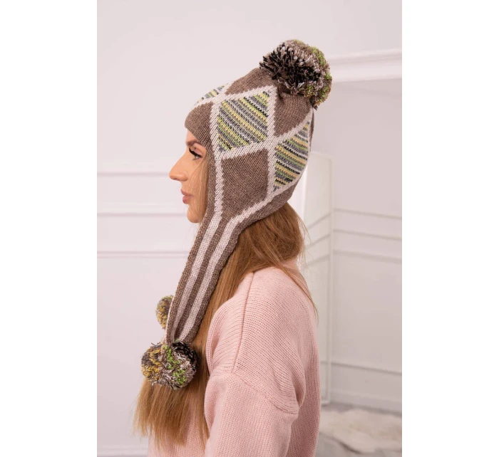 Dámská klapka na uši Eunika model 18751837 - K-Fashion Dámská klapka na uši Eunika model 18751837 - K-Fashion