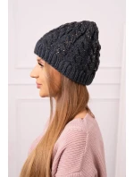 Dámska čiapka Kalina K362 graphite+black