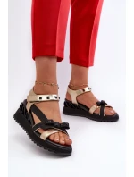 Sandały Damskie Z Kokardką D&A CR956 Złote