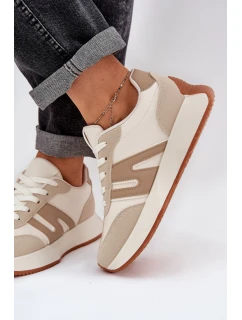 Dámské Sportovní Boty Na Platformě Béžové model 21686217 - Boto