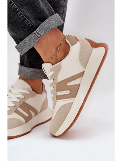 Dámské Sportovní Boty Na Platformě Béžové model 21686217 - Boto Dámské Sportovní Boty Na Platformě Béžové model 21686217 - Boto