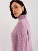 Sweter AT SW jasny fioletowy model 20742425 - FPrice Sweter AT SW jasny fioletowy model 20742425 - FPrice