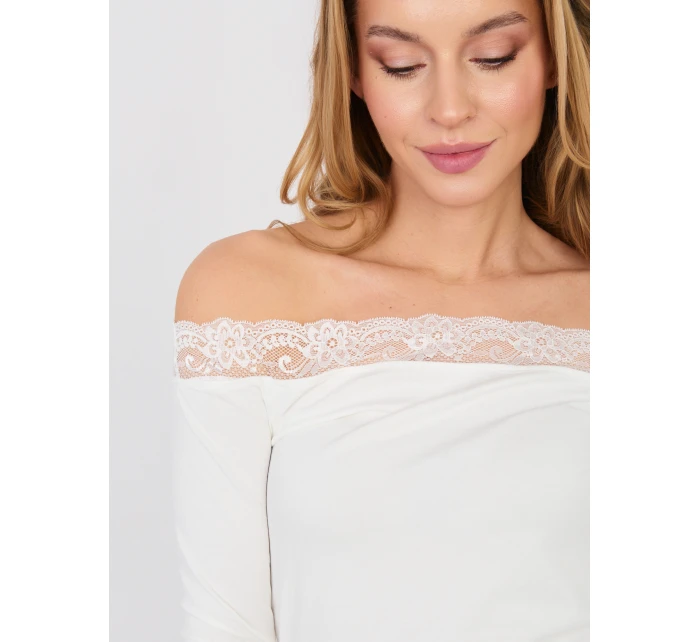 Bluzka RV BZ model 22013865 ecru - FPrice Bluzka RV BZ model 22013865 ecru - FPrice