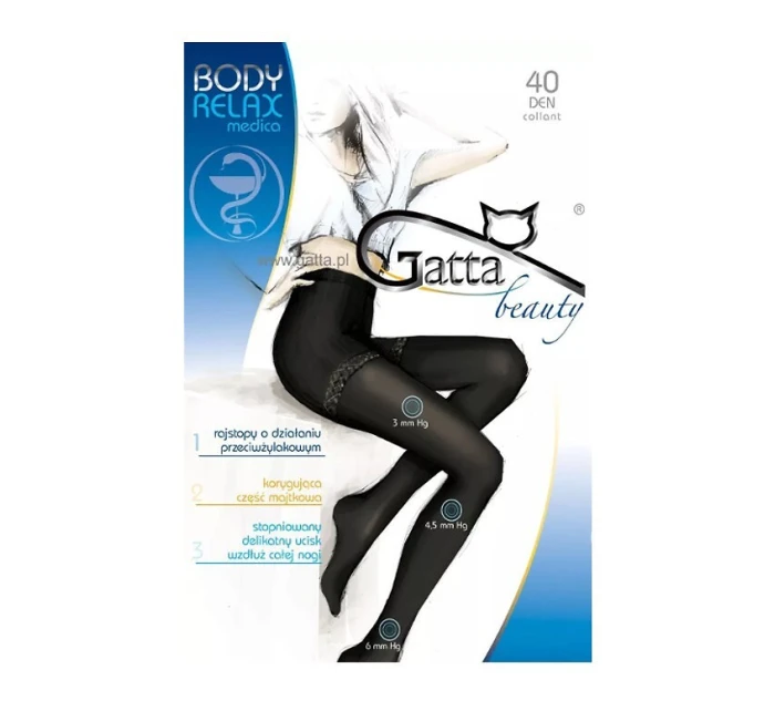 Dámske pančuchové nohavice Gatta Body Relax Medica 40 deň 2-4