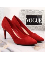 Sergio Leone W SK379K červené semišové podpätky na podpätku Sergio Leone W SK379K červené semišové podpätky na podpätku