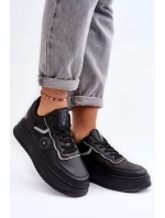 Damskie Buty Sportowe Sneakersy Big Star MM274232 Czarne Damskie Buty Sportowe Sneakersy Big Star MM274232 Czarne