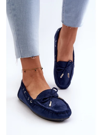 Damskie Zamszowe Mokasyny Granatowe Si Passione Damskie Zamszowe Mokasyny Granatowe Si Passione