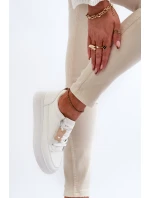 Dámské sportovní boty na platformě model 22010082 Bílá - VINCEZA