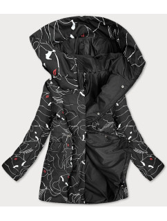 Černá dámská vzorovaná bunda model 16147891 - ROSSE LINE