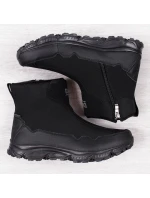 Pánské nepromokavé sněhové boty černé DK