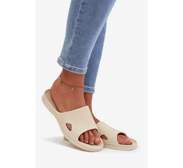 Klasické dámské béžové pantofle Juniria