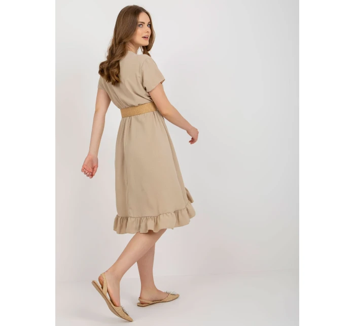 Šaty DHJ SK 8358.19 béžové