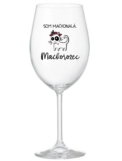 I AM MAGICONAL. MAGICOROŽEC - priehľadný pohár na víno 350 ml