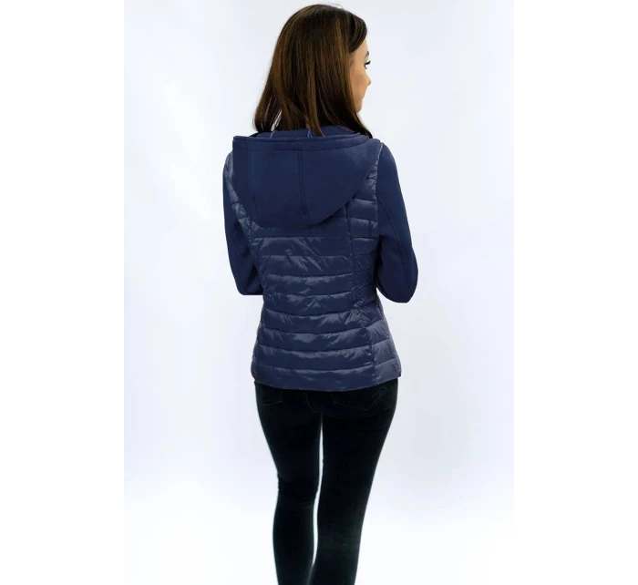 Tmavě modrá prošívaná bunda s model 7107768 - S'WEST Tmavě modrá prošívaná bunda s model 7107768 - S'WEST