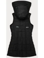 Černá dámská vesta s kapucí model 19447093 - S'WEST