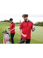 JN Pánské piqué polo se zipem 02. white/black model 22538306 - Daiber JN Pánské piqué polo se zipem 02. white/black model 22538306 - Daiber