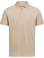 Untagged Movement OCS Polo Unisex – piké polokošeľa z hrubej bavlny 66.2010 latte