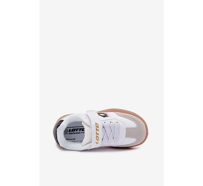 Dětské tenisky na suchý zip LOTTO MAKERA 2601250K Bílé