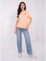 T shirt model 21821386 brzoskwiniowy - FPrice