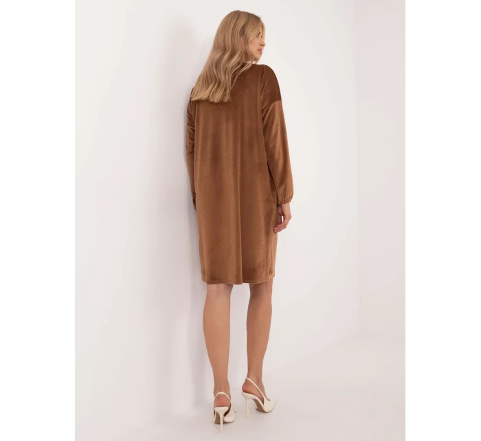 Šaty DHJ SK model 20546647 světle hnědé - FPrice