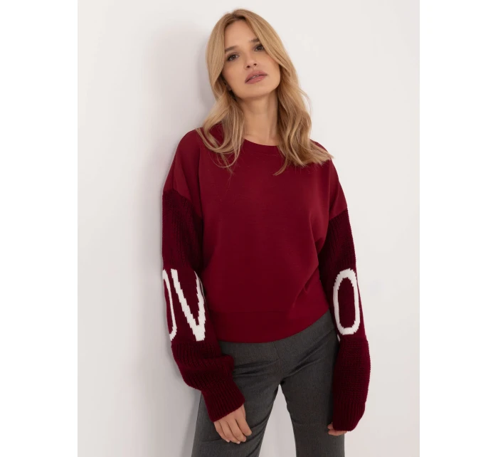 Mikina MI BL M5975.26P bordová