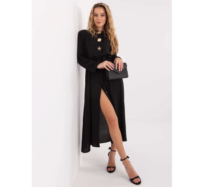 Šaty MI SK C258.16 čierne Šaty MI SK C258.16 čierne