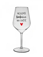 BEST BABY IN THE WORLD - číry nerozbitný pohár na víno 470 ml
