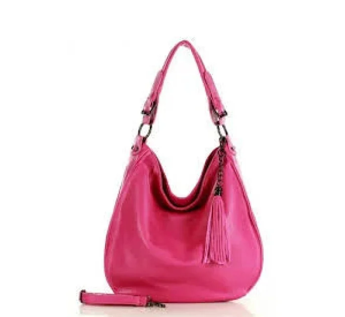 Dámska prírodné kožená taška model 146597 - Mazzini