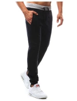 Pánske čierne tepláky FashionStreet UX2213