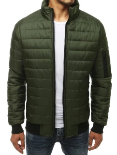 Pánska prechodná prešívaná zelená bunda TX3408