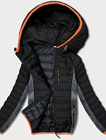 Dámska prešívaná športová bunda black-graphite (8M915-392)