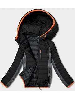 Dámska prešívaná športová bunda black-graphite (8M915-392)