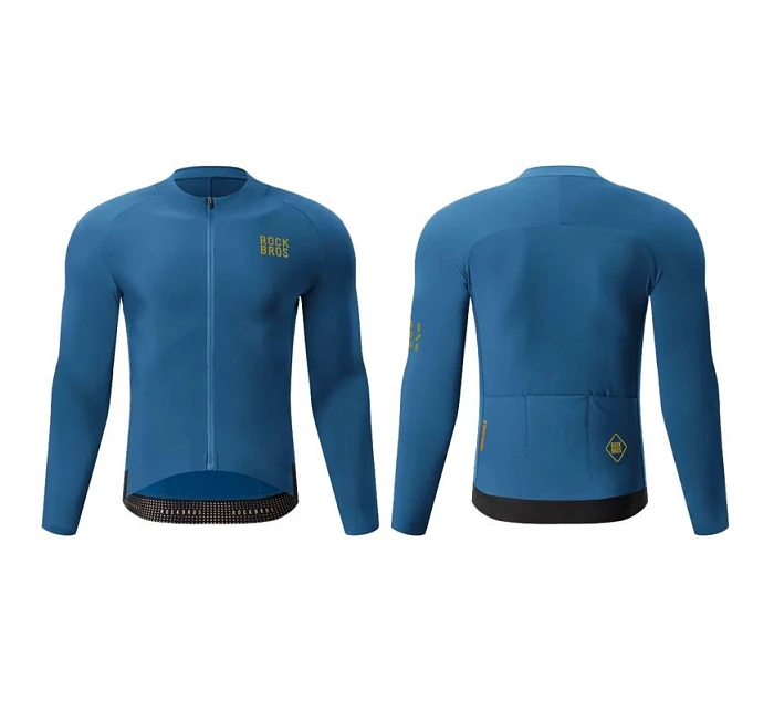 Rockbros YDWT020 Cyklistická bunda Diamond jeseň/zima veľkosť XL - modrá