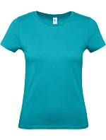 B&C #E150 /women Dámske tričko 01.002T v odtieni „real turquoise“