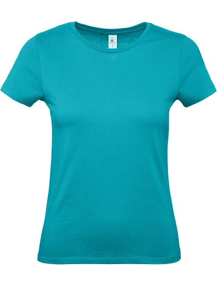 B&C #E150 /women Dámske tričko 01.002T v odtieni „real turquoise“