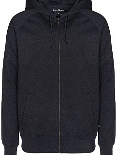 Pure Waste HJUB Unisex mikina s kapucňou 74.HJUB antracitová