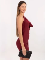 Sukienka IT SK model 21768508 bordowy - FPrice Sukienka IT SK model 21768508 bordowy - FPrice