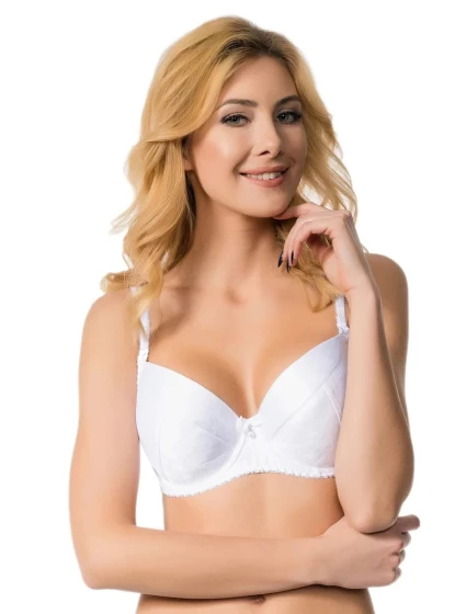Dámská podprsenka Full Cup Bianco model 17516880 - MEDIOLANO Dámská podprsenka Full Cup Bianco model 17516880 - MEDIOLANO