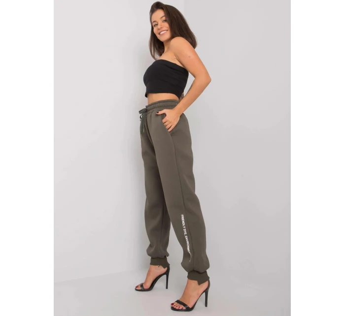 Dámske tepláky 7237.81 dark khaki - FPrice