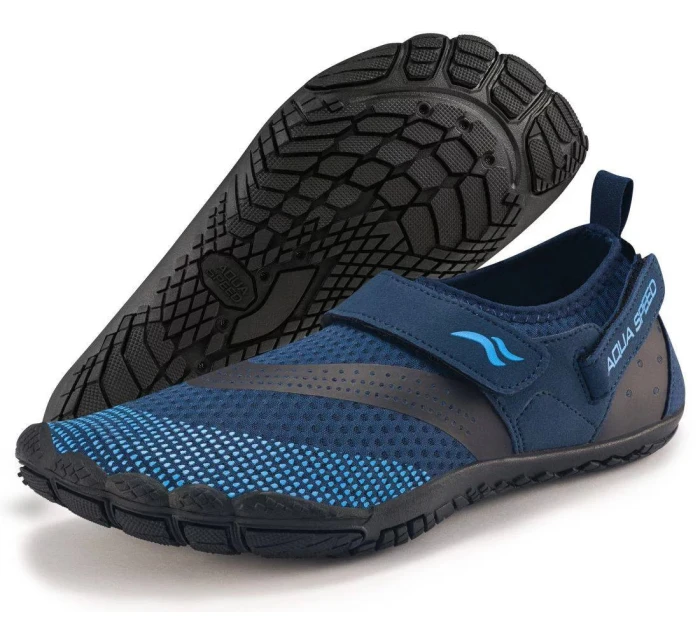 Plavecká obuv Agama tm. modrá-čierna - AQUA SPEED Plavecká obuv Agama tm. modrá-čierna - AQUA SPEED