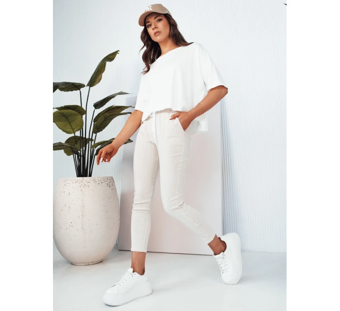 Dámské kalhoty s a bílými pruhy Dstreet model 21976266 - FashionStreet